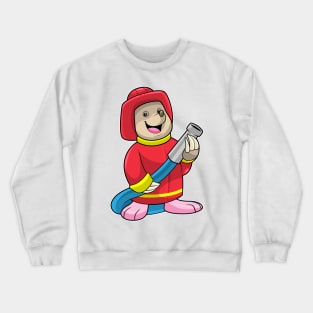 Mole as Firefighter with Hose Crewneck Sweatshirt